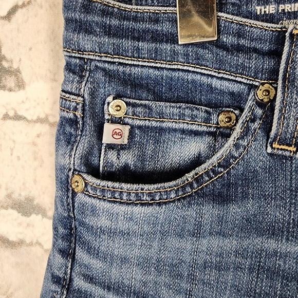 AG Adriano Goldschmied The Prima Roll Up Cigarette Leg Jean Medium Wash Size 28R - Picture 8 of 16